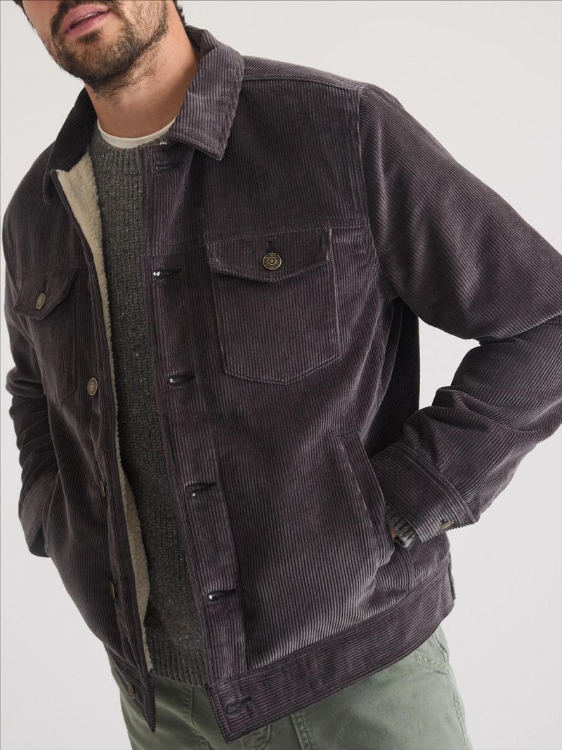 Ropa para hombre Otoño e invierno nueva chaqueta exterior de pana con solapa de manga larga y terciopelo para hombre_voghion.com