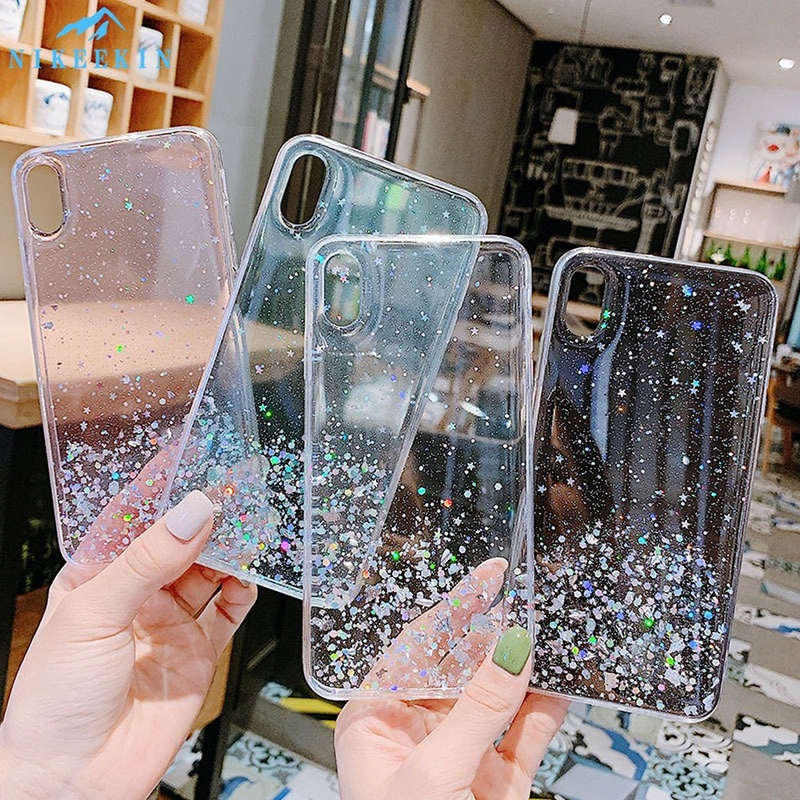 Sequins Silicone Case for Vivo V21E V23E V20 Pro Y1S Y21S Y53S Glitter Cover Vivo Y31 Y15S Y33S Y50 Y20S Y20i Y11S Y12S Bumper_voghion.com
