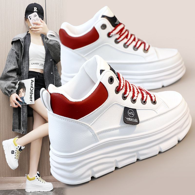W3625 New Casual Board Trend 2023 Spring Autumn Small Fragrance Style White With Increased Height And Thick Sole Inside_voghion.com