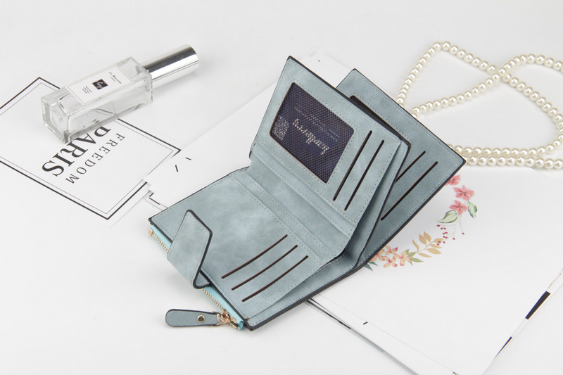 Damplånbok Multi-Card Dragkedja Tri-fold Mode Korthållare Praktisk Klassisk Zero Seven Hundred_voghion.com