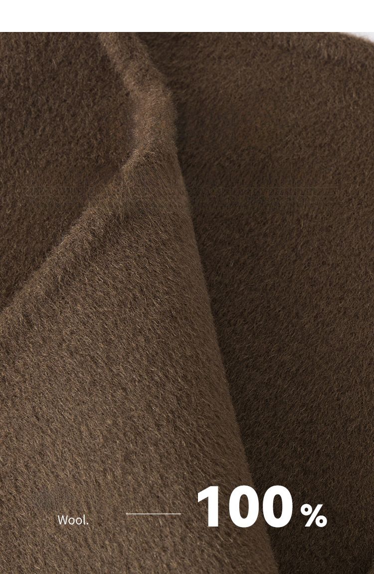 Double-Sided Wool Cape Shawl Woolen Coat For Women Autumn Winter New Simple Style High-End Feel Top_voghion.com