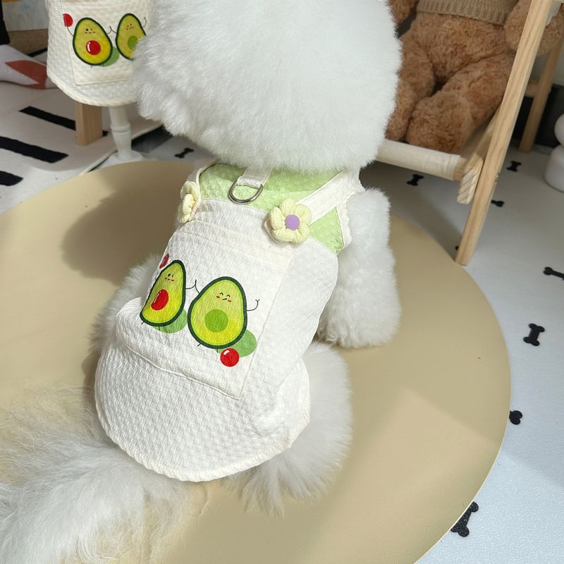 Colete de tração para animais de estimação primavera verão, novo, abacate, roupas para cães, gatos, fino, anti-queda, bichon, pelúcia, vestuário_voghion.com