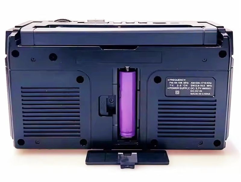 Nejlepší příjem tranzistorového dobíjecího bateriového ladění barevných světel přenosného rádia AM FM s Bluetooth_voghion.com
