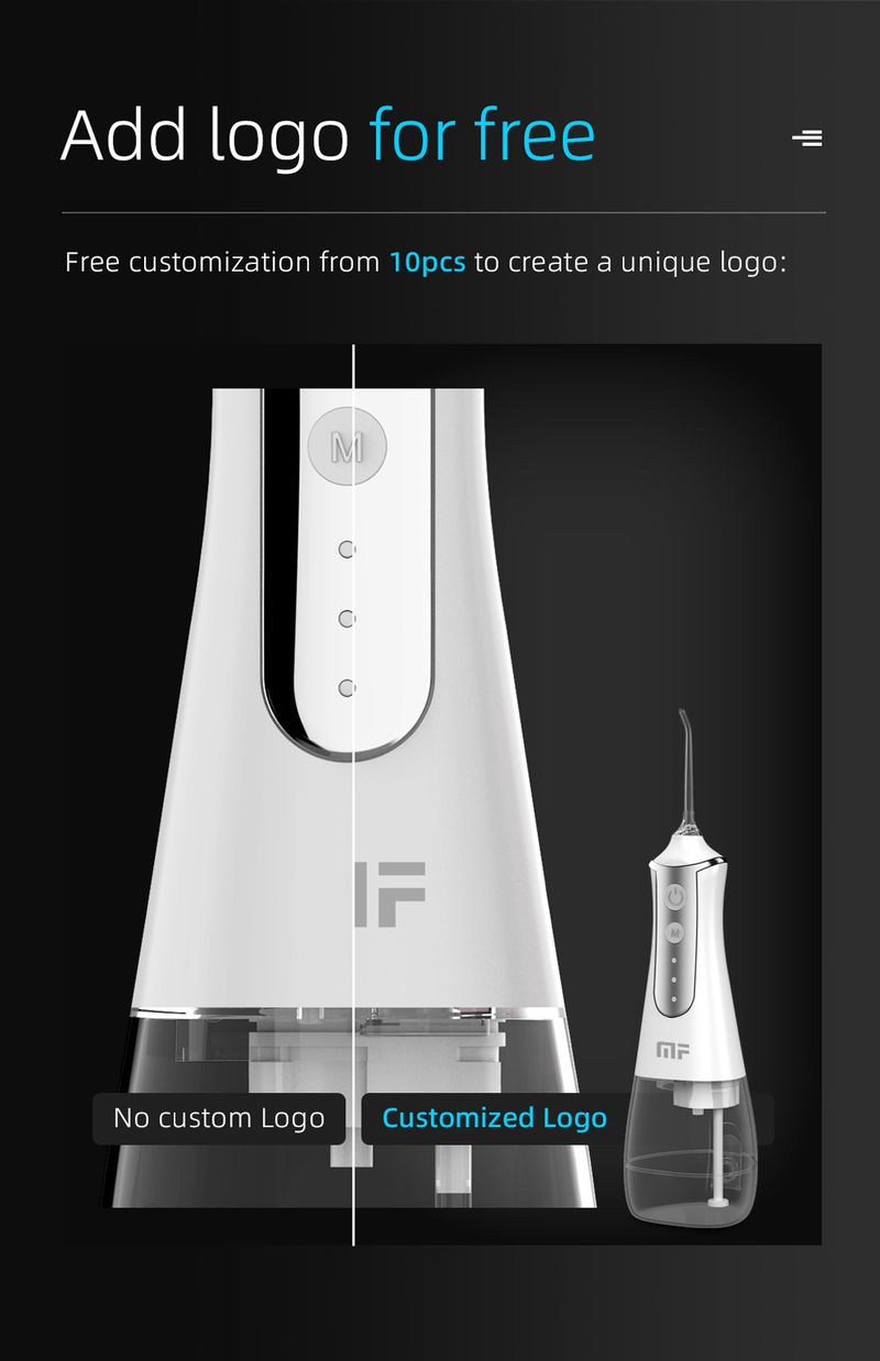Dental Flusher Lavadora Dental Elétrica Portátil Limpador Dental Enxágue Oral Água Fio Dental Doméstico Inteligente_voghion.com