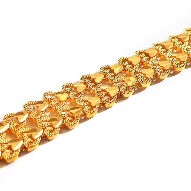 Catena da orologio dominante Vietnam Sand Gold Bracciale da uomo_voghion.com