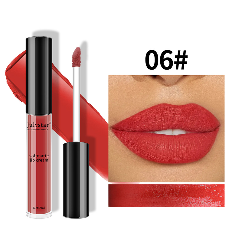 carina Trucco opaco, lucidalabbra multicolore, colore facile da applicare, set di rossetti a tazza antiaderente, a lunga durata_voghion.com