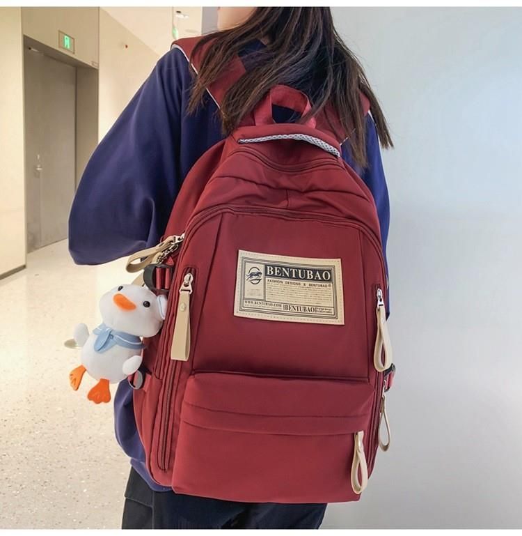 Mochila sencilla y atractiva para exteriores, portátil, para hombres y mujeres, ideal para estudiantes de primaria, secundaria y universidad._voghion.com