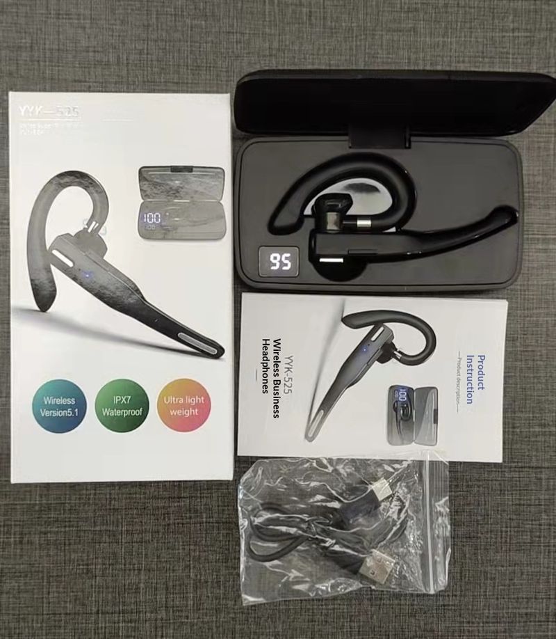 NeoGear Hot-Selling AI Translation Semi-In-Ear Business Bluetooth Earphones Over-Ear YYK525 Call Noise Cancelling_voghion.com