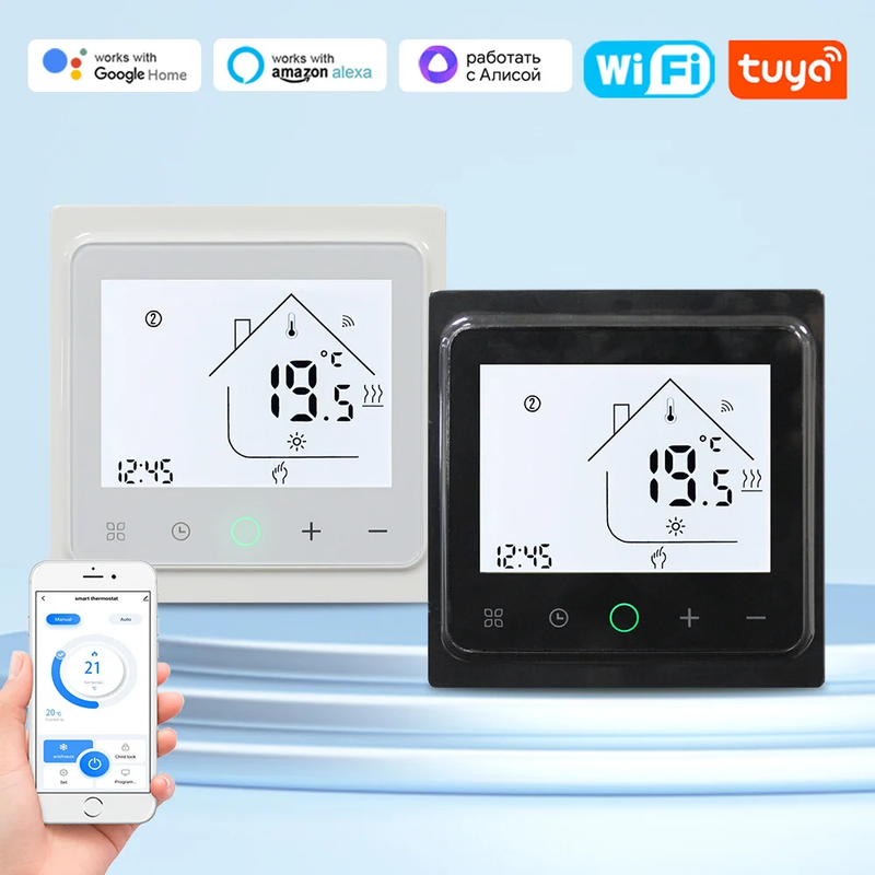 Tuya thrmostat wifi smart lif Tmpratur Controllr lctric hating Gas Boilr Support Yandx Alic Alxa Googl_voghion.com