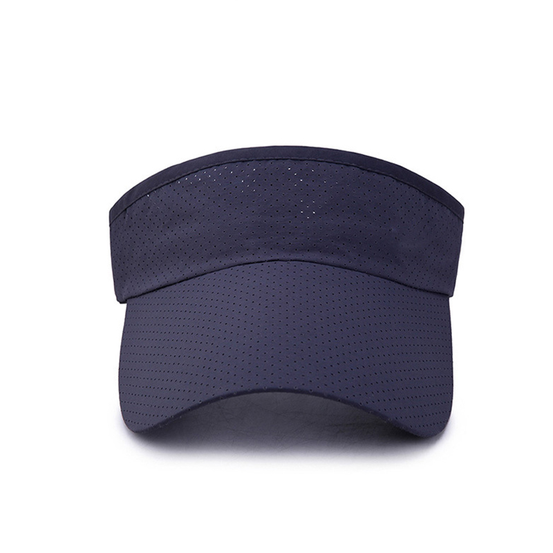 Summer Breathable Sun Hats Men Women Adjustable Visor UV Protection Empty Top Hat Solid Sports Tennis Golf Running_voghion.com