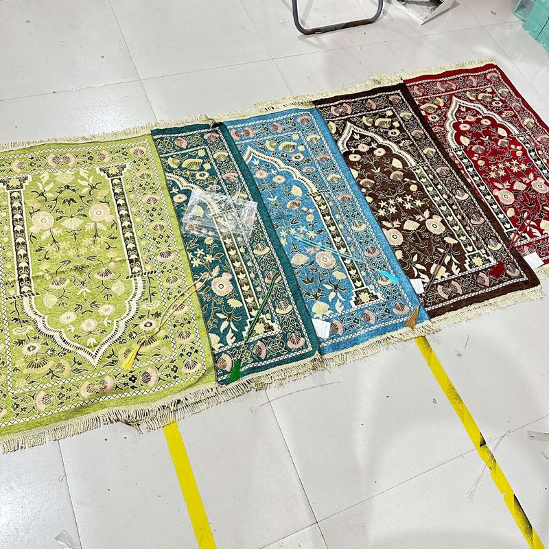 Chenille Arabian Blanket Two-Piece Set (Rosary, Paper Box, PVC Transparent Bag Gift Pack)_voghion.com