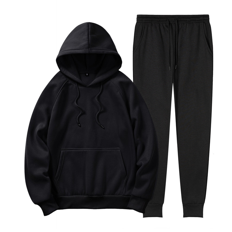 Abbigliamento da uomo Felpa con cappuccio Tuta con cappuccio Set in pile Felpa con cappuccio da uomo Set_voghion.com