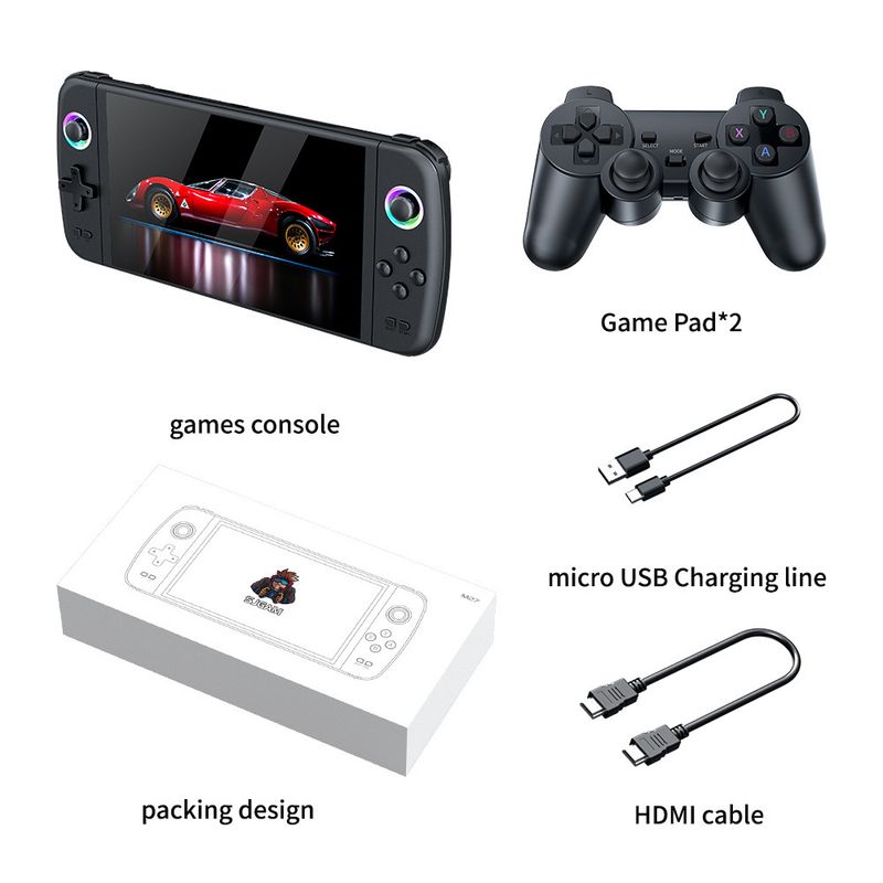 M27 Portable Handheld Game Console With HDMI, Wireless Controller, 64GB/128GB Storage, Android OS For Retro Gaming & TV Play_voghion.com