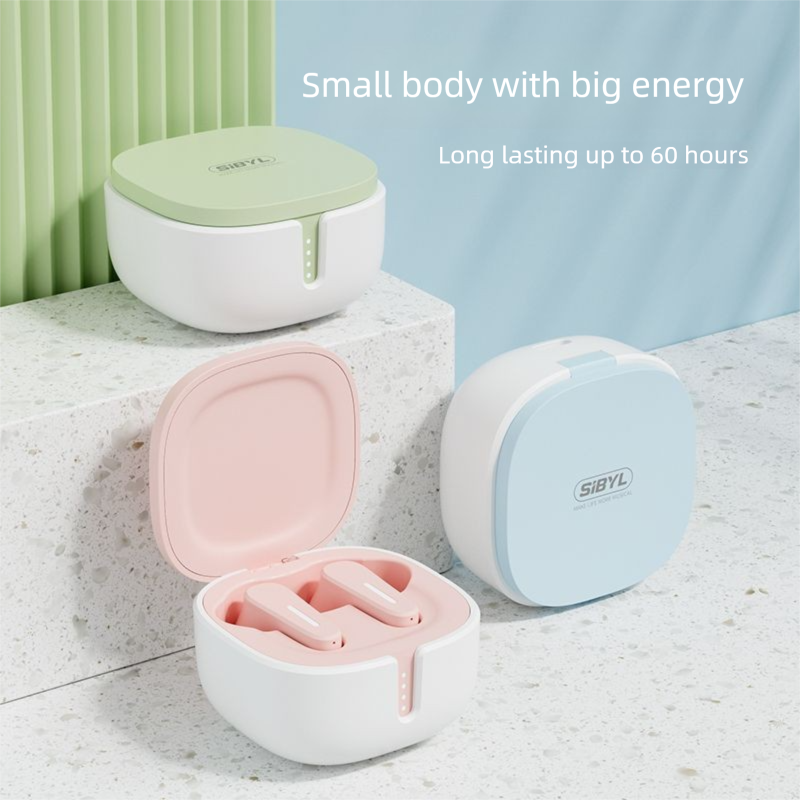 Sibyl True Wireless Bluetooth Oordopjes In-Ear Sport Hardlopen Lange Batterijduur Gaming Lage Latency Student Unisex_voghion.com