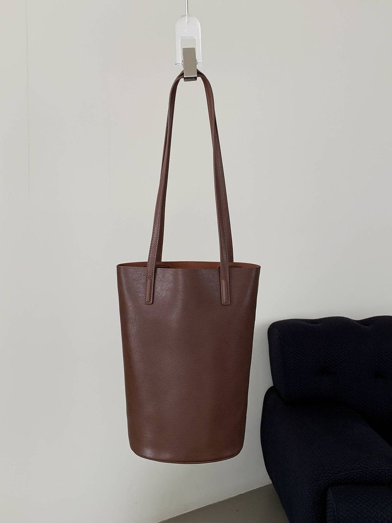 Handtasche One-Shoulder Unterarm Damen Tasche pflanzlich gegerbtes Leder Nischendesign Pendlertasche_voghion.com