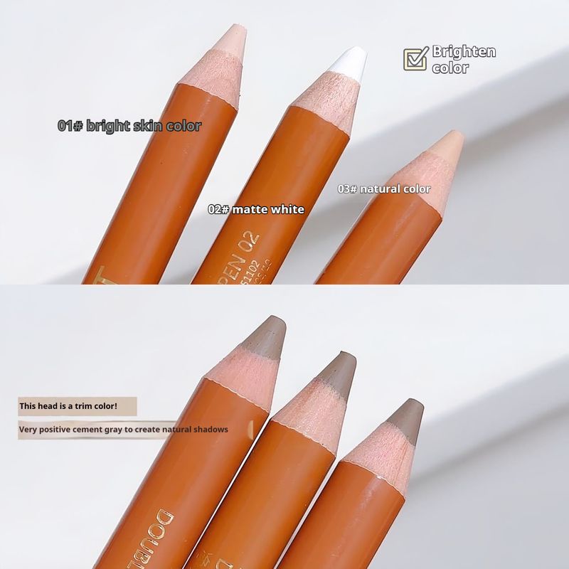 Dual-ended Stift Matte Glow Gesicht Nase Schatten Highlighter Make-Up All-in-One Stick_voghion.com