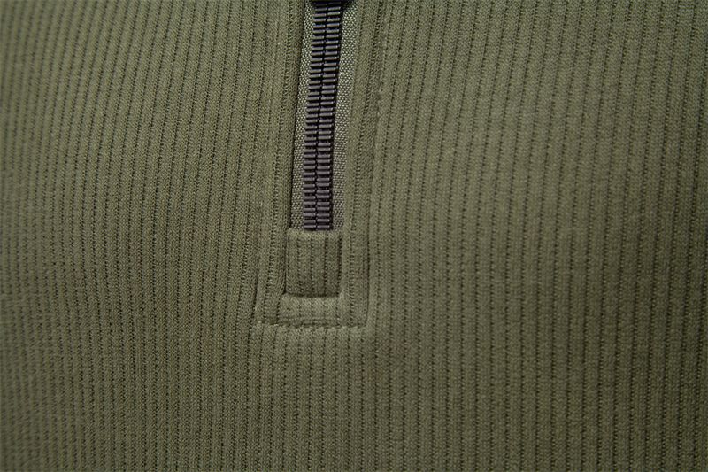 Sudadera polar con media cremallera para hombre: cuello alto, corte holgado, cálida y cómoda para otoño e invierno._voghion.com