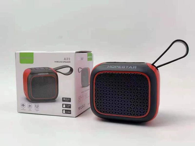HOPESTAR A22 Alto-falante Bluetooth ao ar livre portátil subwoofer portátil 1+1 Couplet Presente criativo_voghion.com