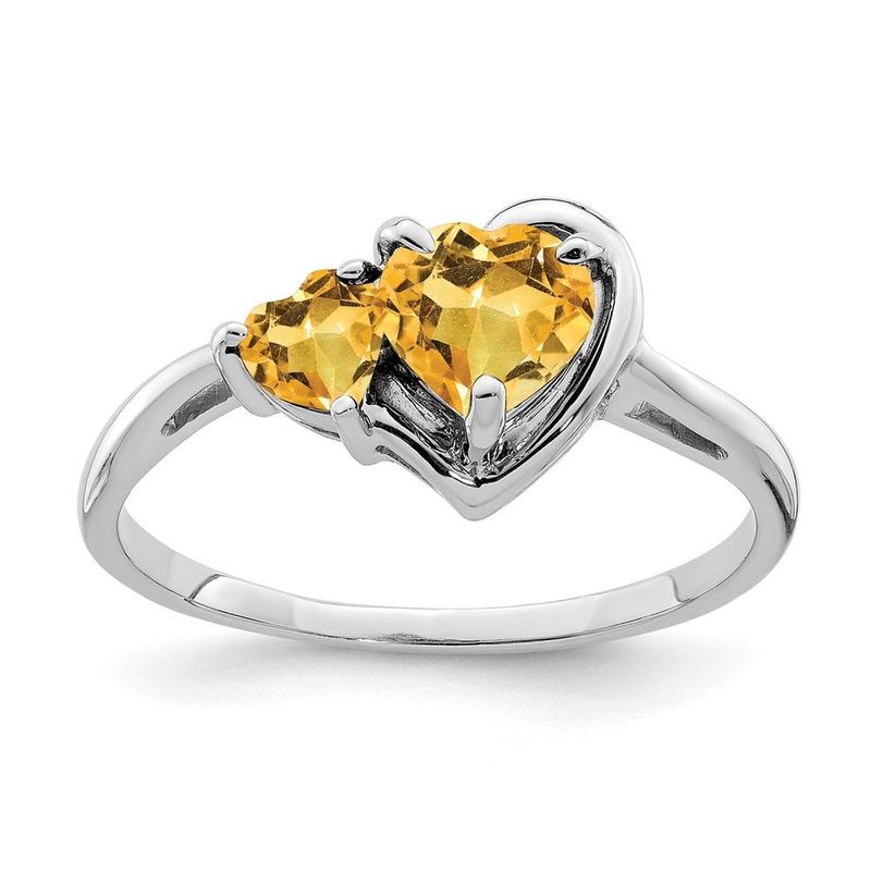 14k White Gold Gemstone Ring_voghion.com