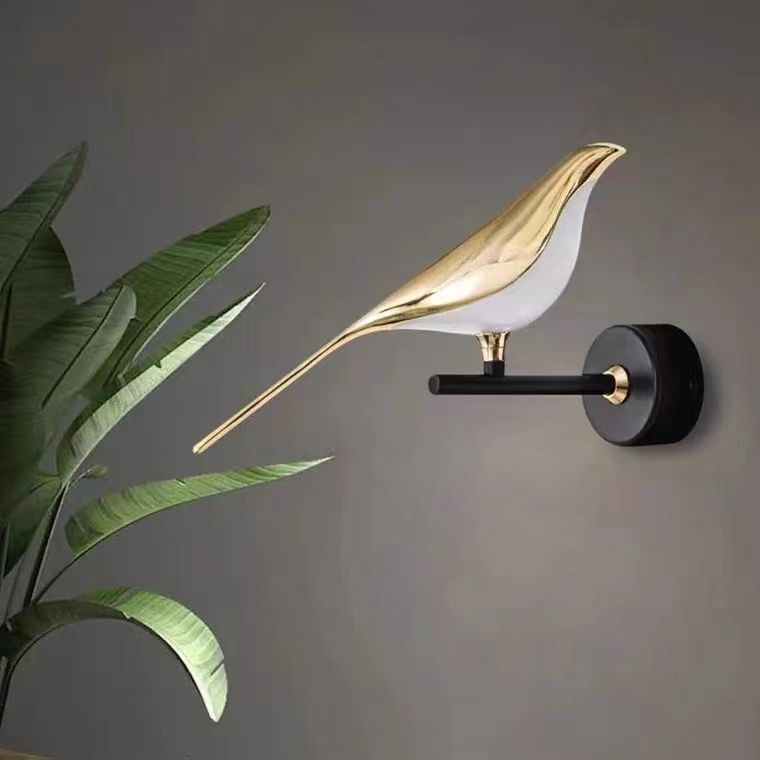 Nordycka minimalistyczna lampa sroka luksusowa sofa do salonu osobowość projektanta kreatywna sypialnia lampka nocna ptak stolik_voghion.com