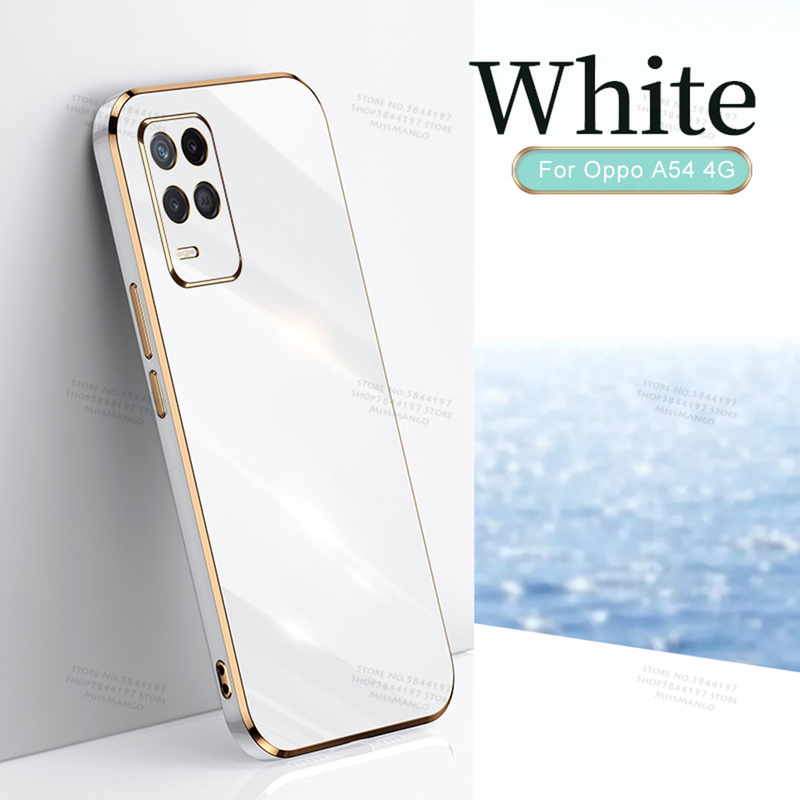 Luxury Electroplated Cover Case For Oppo A54 6.51inch Soft Silicone Camera Lens Protection For Oppo_voghion.com