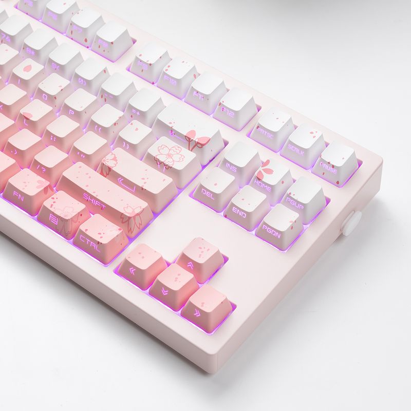 Jkdk Pink Transparent 87 104 Key Cap_voghion.com