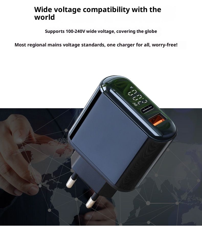 PD3.0-Ladekopf, 18 W, kompatibel mit Huawei-Daten-Schnellladekabel für Android Typ-C_voghion.com