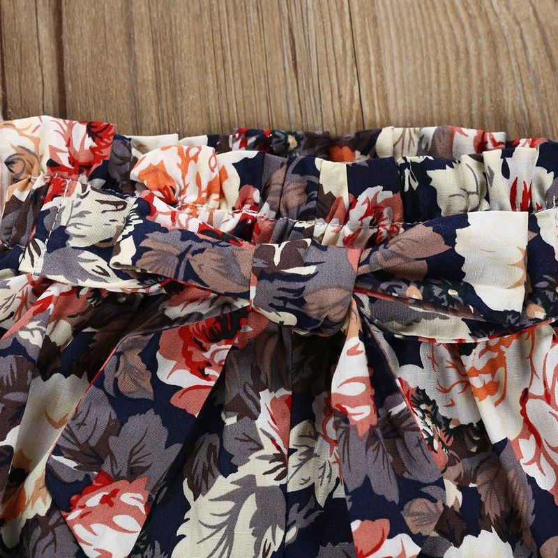 Mutter & Kinder Kinderkleidung Aprikosenstrumpfhose Blumenshorts mit Stirnband-Set_voghion.com