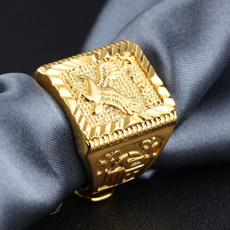 Men's Jewelry Fashion Simple Personality Wings Copper Ring Jewelry Hip Hop All Match Trendy Ring Accessories_voghion.com