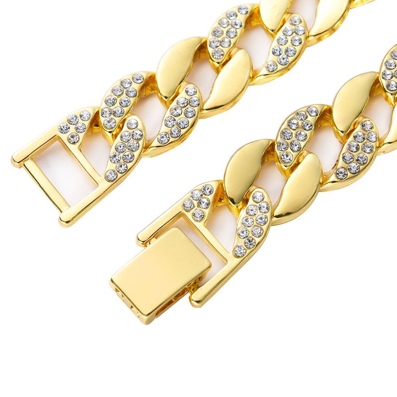 Kubanische 15-mm-Hip-Hop-Knöchelketten für Männer und Frauen. Hiphop-Nischen-Luxus-Fußaccessoires_voghion.com