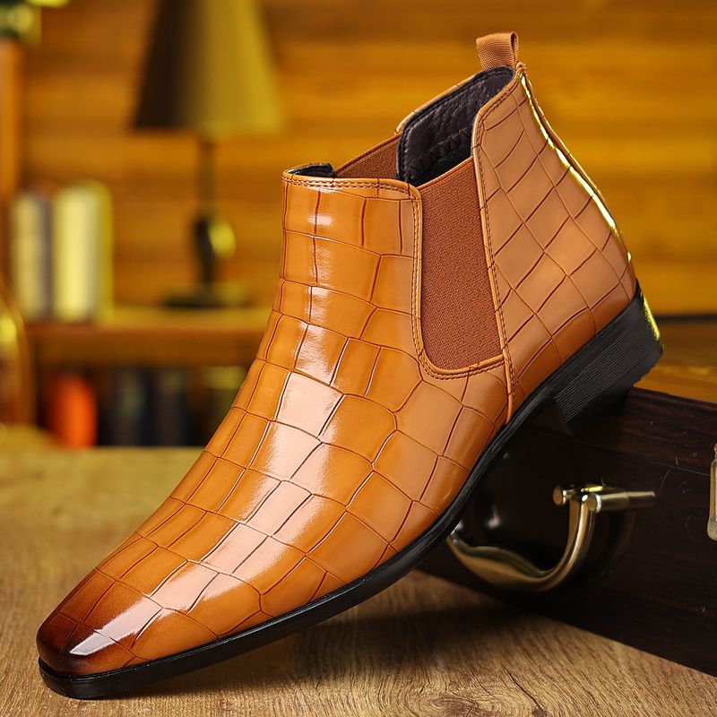 Stivali da cowboy Martin da uomo in pelle, stile britannico, estivi e da gentiluomo_voghion.com