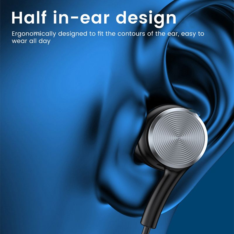 High Noise Neckband Bluetooth-compatible5.0 Ergonomic Intelligent Earbud Wireless Reduction Fidelity Stereo Sports_voghion.com