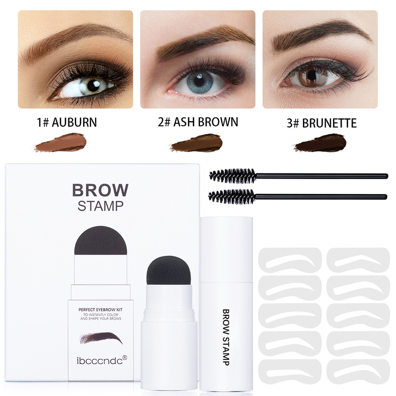 Set de sprâncene leneșe Carina Seal în trei culori, vopsire a sprâncenelor cu o cremă delicată și naturală pentru linia părului, pentru a accentua contururile._voghion.com