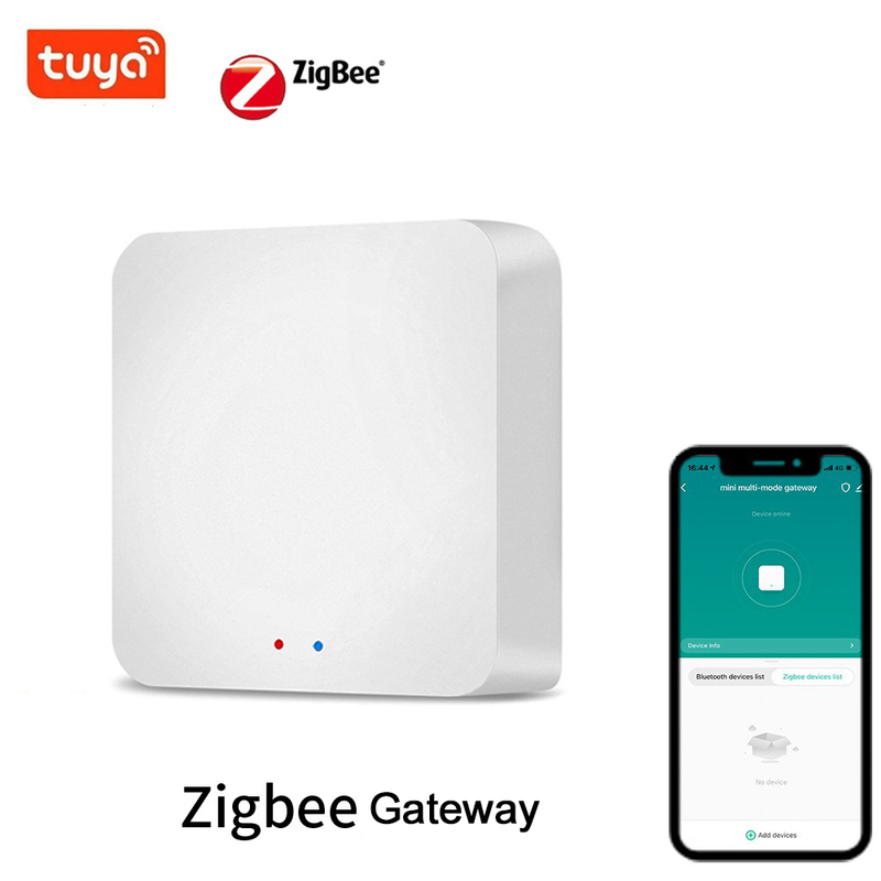 Tuya ZigBee 3.0 Smart Hub, Wireless/Wired Gateway Bridge for App Voice Remote Control, Works with Alexa Home Assistant_voghion.com