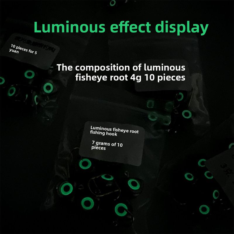 Luminous Root Lure Micro Lead Head Hook Set Bass Mandarin Fish Sea Fishing Wave T Tail Small Soft Worm 3cm_voghion.com