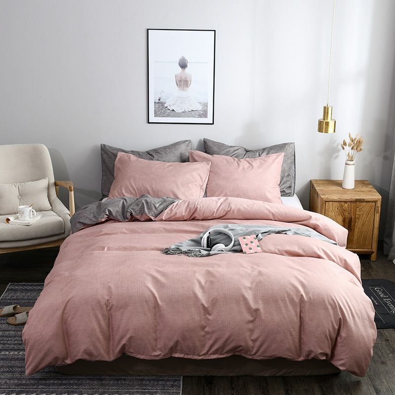 Set di biancheria da letto in fibra morbida, due/tre pezzi, copripiumino e set di biancheria da letto_voghion.com