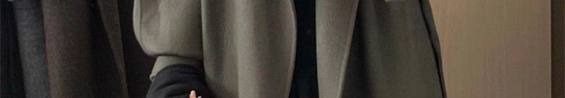 Women's Clothing Women's Clothing Dark Gray Cashmere Texture For Women, Spring And Autumn Korean Style, Plus Size, High-End Feel, Petite Hepburn Style_voghion.com