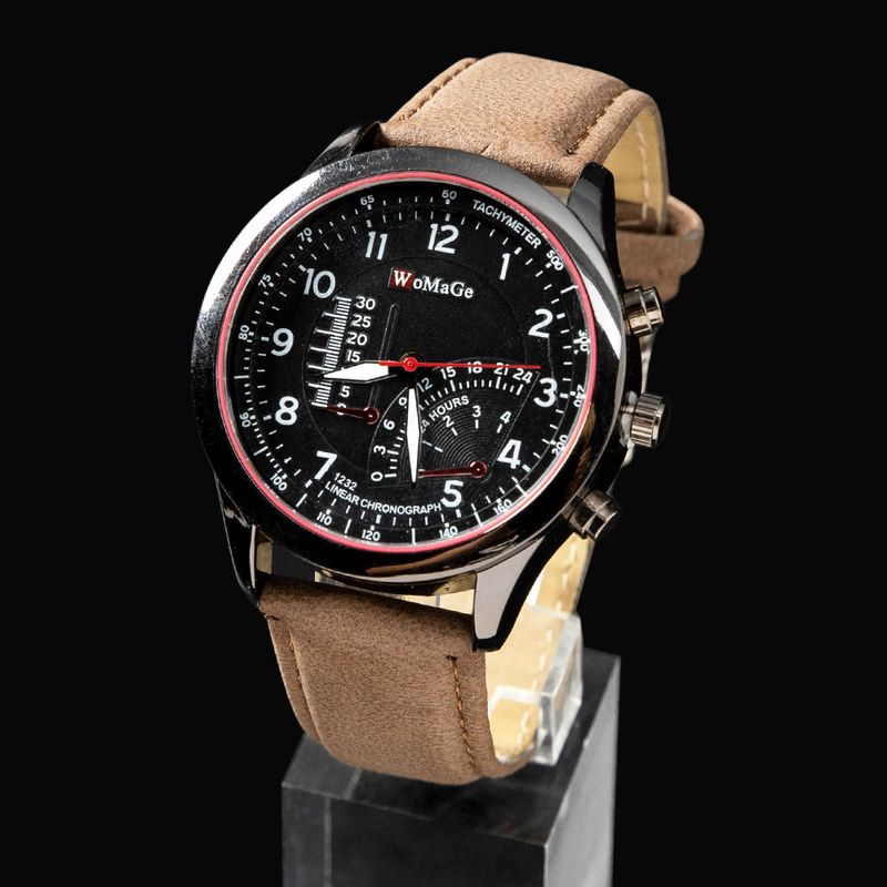 Neu Herrenuhren Casual Simple 3-teiliges Uhrenset Geschenkbox Herrenuhr Brieftasche Gürtel_voghion.com