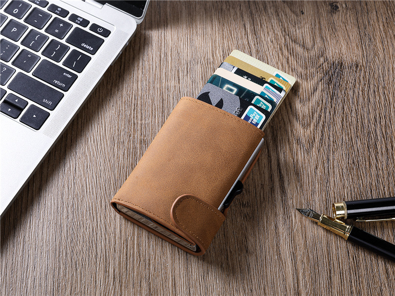 Brand High Quality Aluminum Alloy Card Case Wallet, Credit Card Bag Side Push_voghion.com