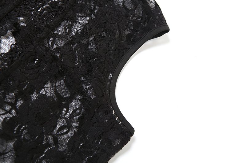 Abito lungo a righe con maniche a pois, rotondo, midi, invernale, primaverile, conveniente, con cerniera, traspirante, resistente._voghion.com