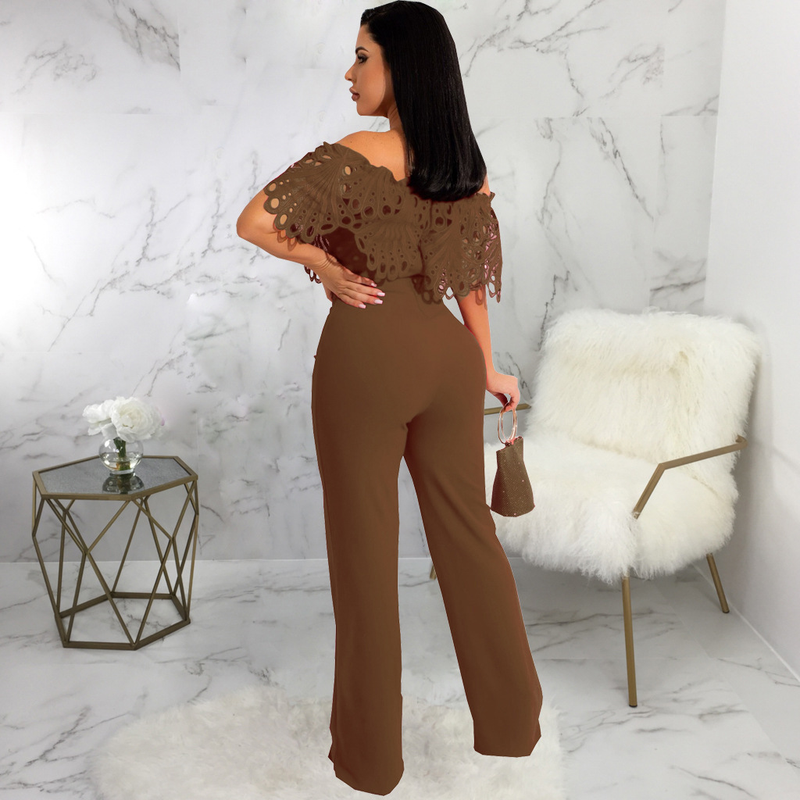 Europeisk och amerikansk sexig fashionabel enfärgad jumpsuit med tubtopp_voghion.com
