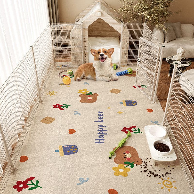 Pet-Specific Waterproof And Urine-Proof PVC Playpen Mat Dog Bed No-Wash No-Clean Non-Slip_voghion.com