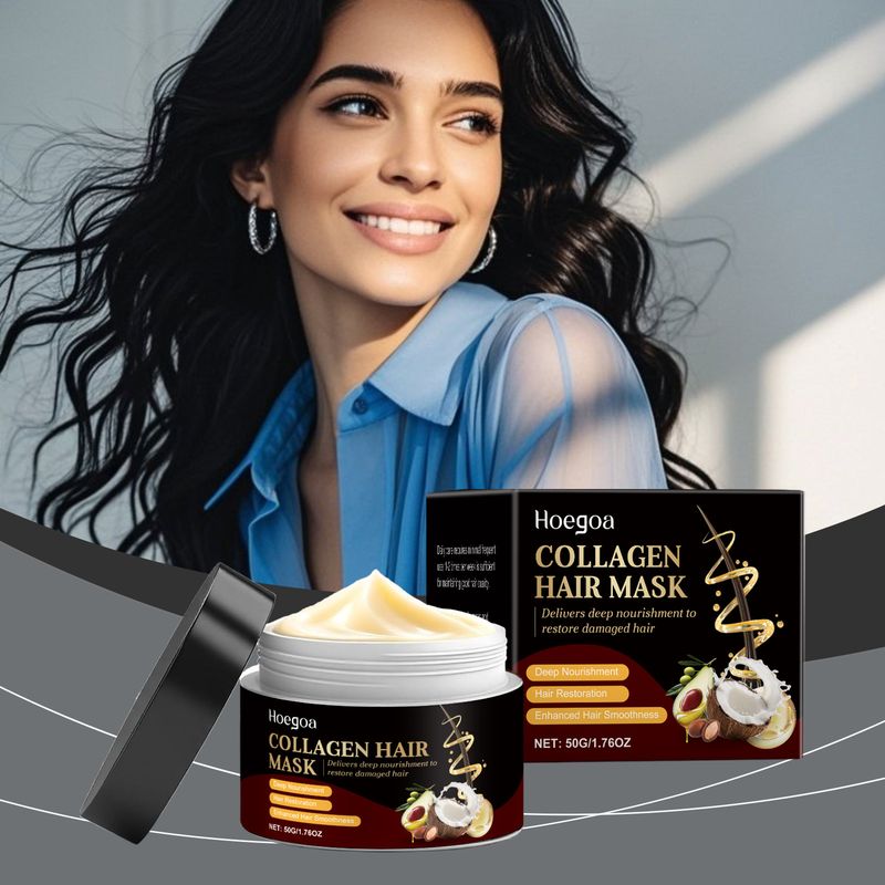Maschera per capelli morbidi, naturali e soffici, nutriente e idratante profonda Hoegoa_voghion.com