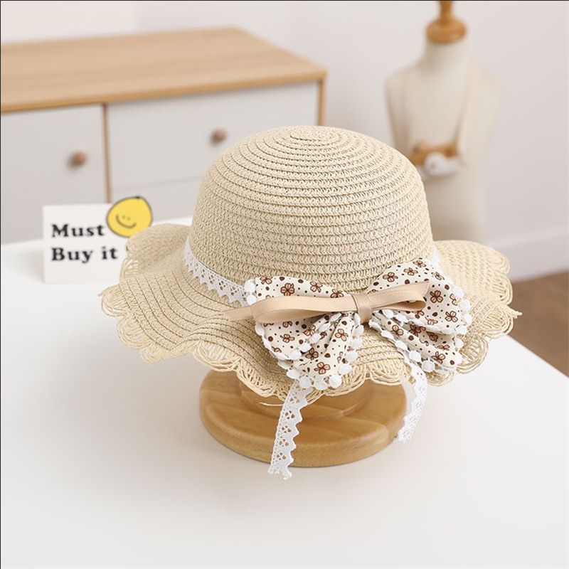Borse in paglia per bambini, neonati estivi, ragazze all'aperto, cappelli, cappelli da sole da principessa_voghion.com