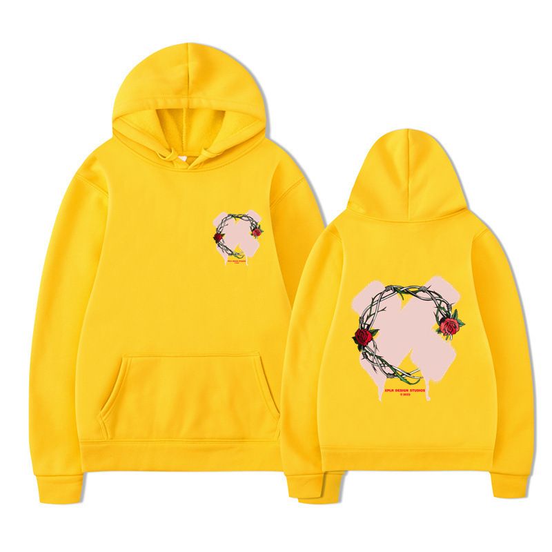 Felpa con cappuccio unisex con stampa di lettere di nuova moda per uomo e donna autunno inverno_voghion.com