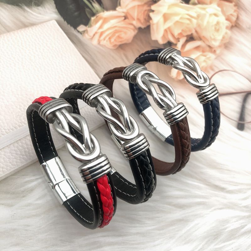 Braccialetto Yiwu in pelle con incisione laser da uomo, molto venduto_voghion.com