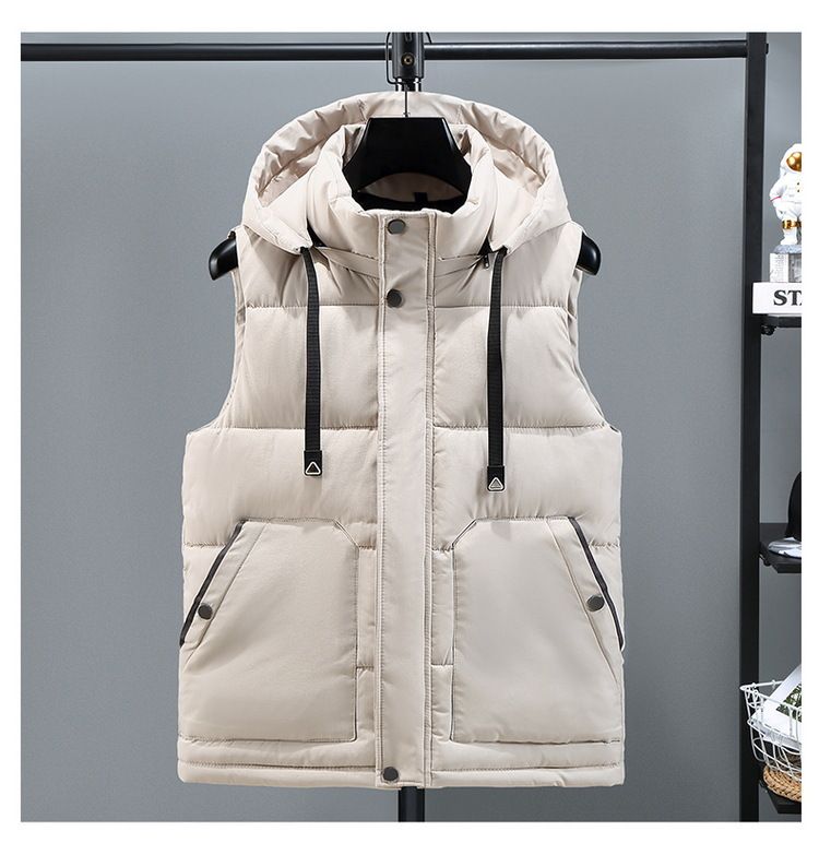 Men's Clothing Plus Size Winter Men's New Cotton Waistcoat Vest Vest Thickened Jacket Work Clothes Class Uniform Printing_voghion.com