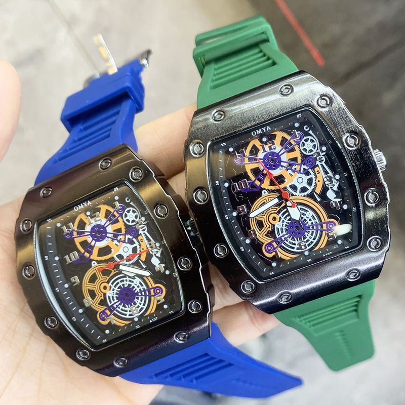 Barrel Shaped Men's Watch Fashion Business Casual Quartz Watch Student_voghion.com