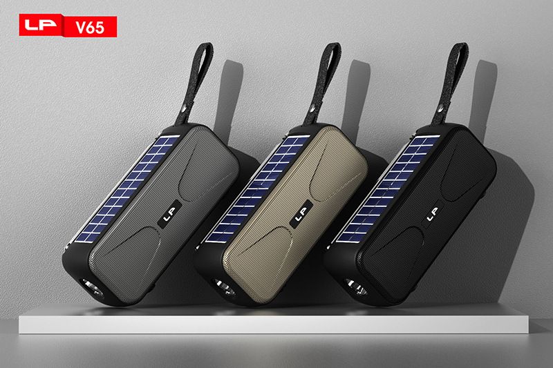 Yeni güneş enerjili kablosuz Bluetooth hoparlör, taşınabilir radyo, subwoofer, yüksek ses, küçük hoparlör_voghion.com