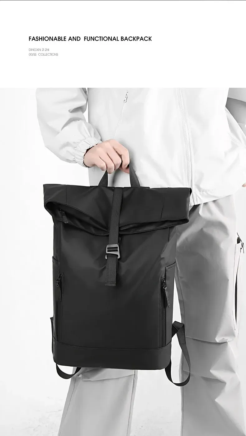 Zaino impermeabile in nylon adatto per uomini, donne, adolescenti, studenti, zaini alla moda per campeggio ed escursionismo da uomo_voghion.com